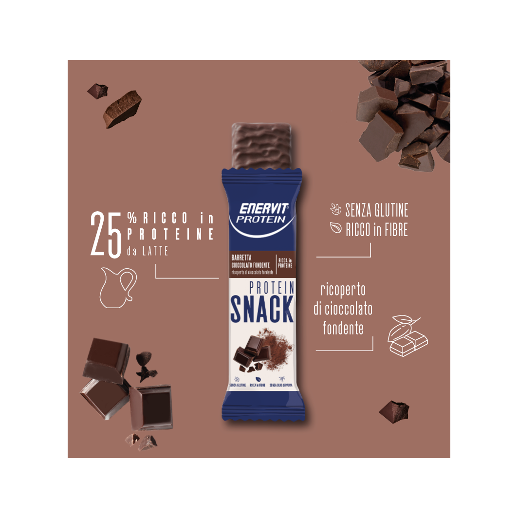Enervit Protein Snack Cioccolato Fondente 8 Barrette
