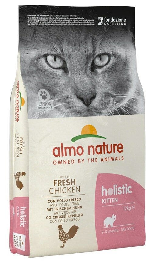 Almo Nature Holistic Kitten Pienso Seco Fresco para Gatitos Pollo y Arroz Bolsa 12kg-2