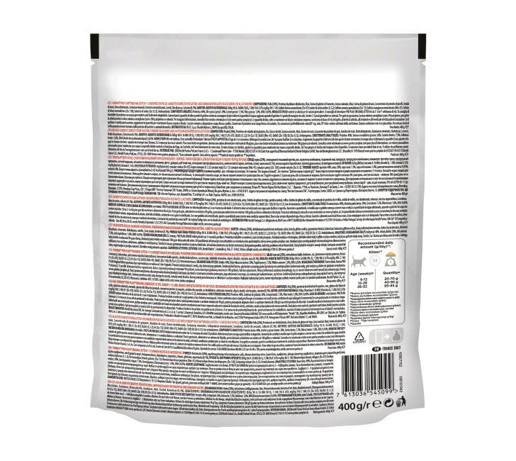 Purina Pro Plan Original Kitten Cat Croquetas En Pollo Bolsa 400g-2