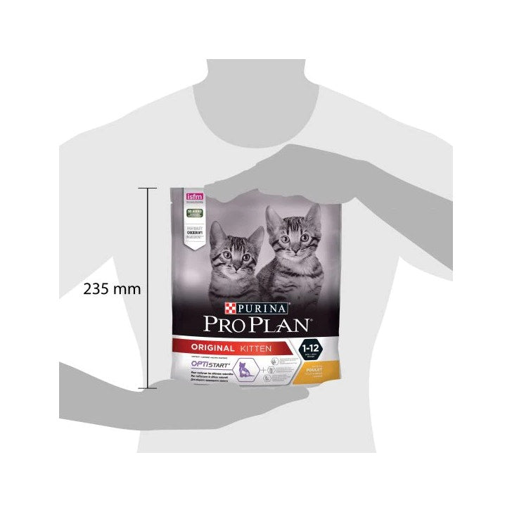 Purina Pro Plan Original Kitten Cat Croquetas En Pollo Bolsa 400g-3