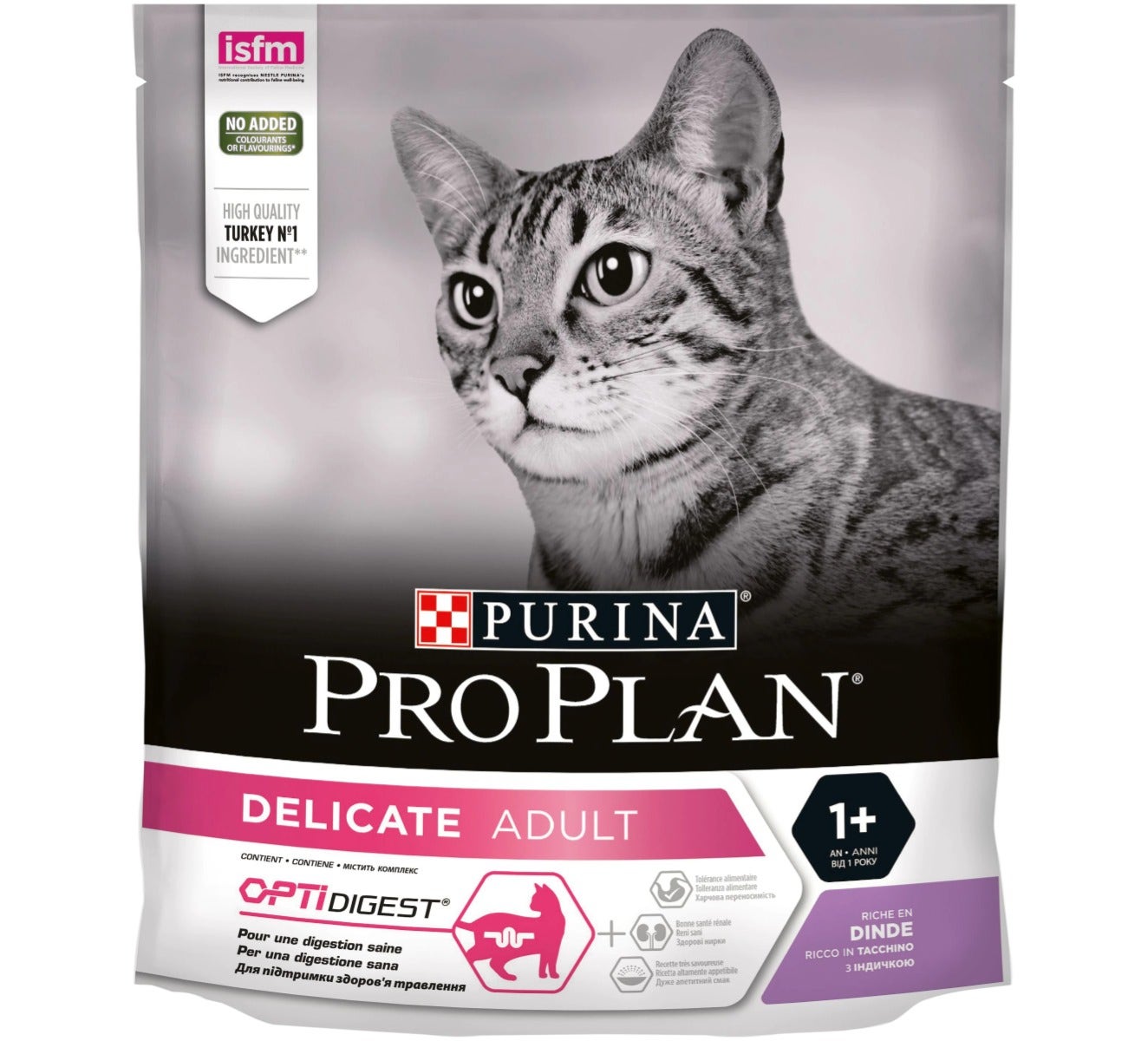 Purina Pro Plan Delicate Gato Croquetas Pavo Bolsa 400g-1
