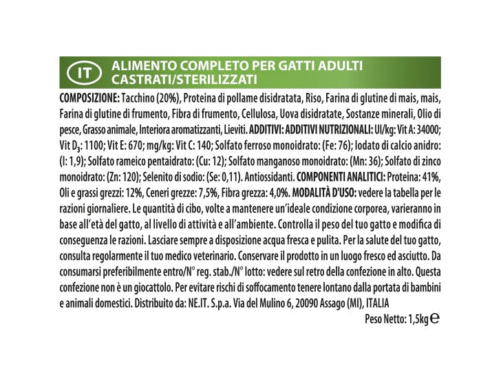 Purina Pro Plan Gato Esterilizado Croquetas Pavo Bolsa 1,5kg-5