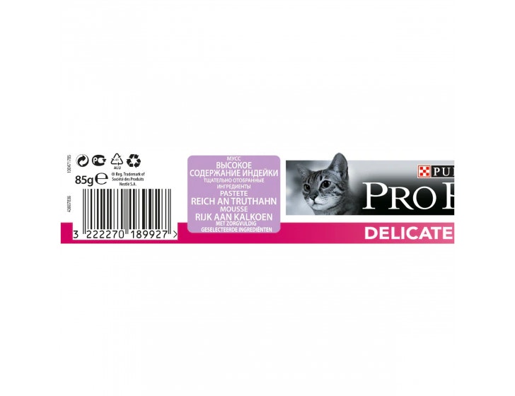 Purina Pro Plan Delicate Mousse De Pavo Lata 85g-3