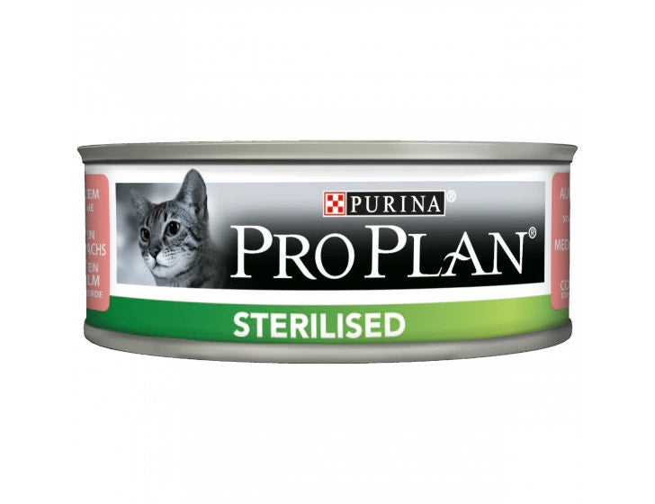 Purina Pro Plan Gato Esterilizado Patè Salmón Y Atún Lata 85g-2