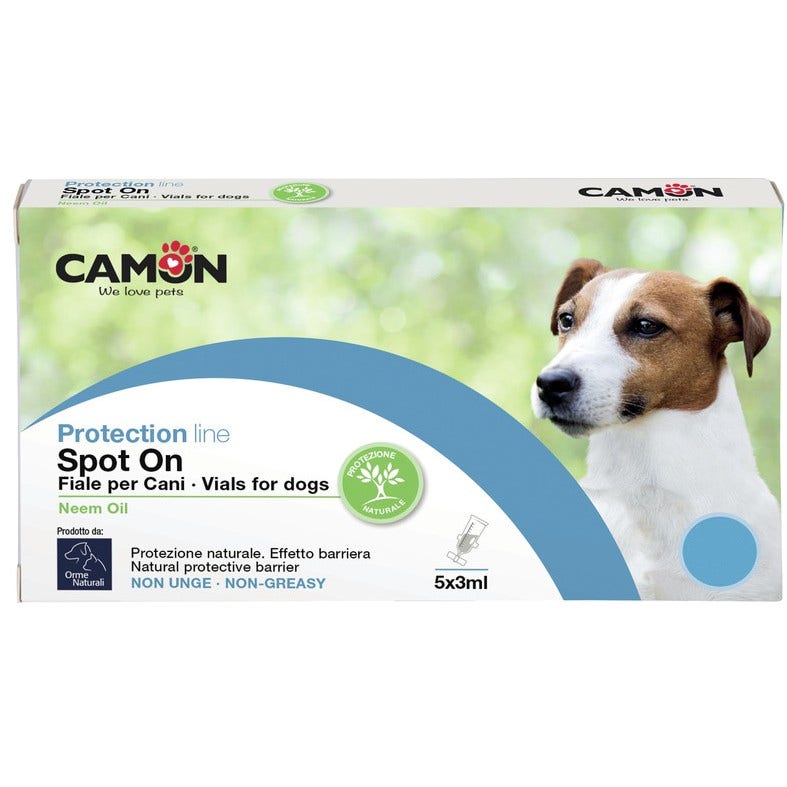 Camon Protection Spot-On Antiparasitario Viales Perros Aceite Neem 0-10Kg 5X3ml-2