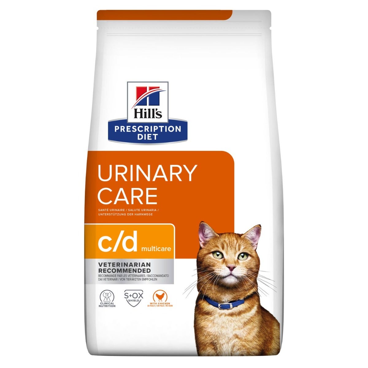 Hill's Prescription Diet C/D Multicare Croquetas De Pollo Para Gatos Bolsa 400g-0