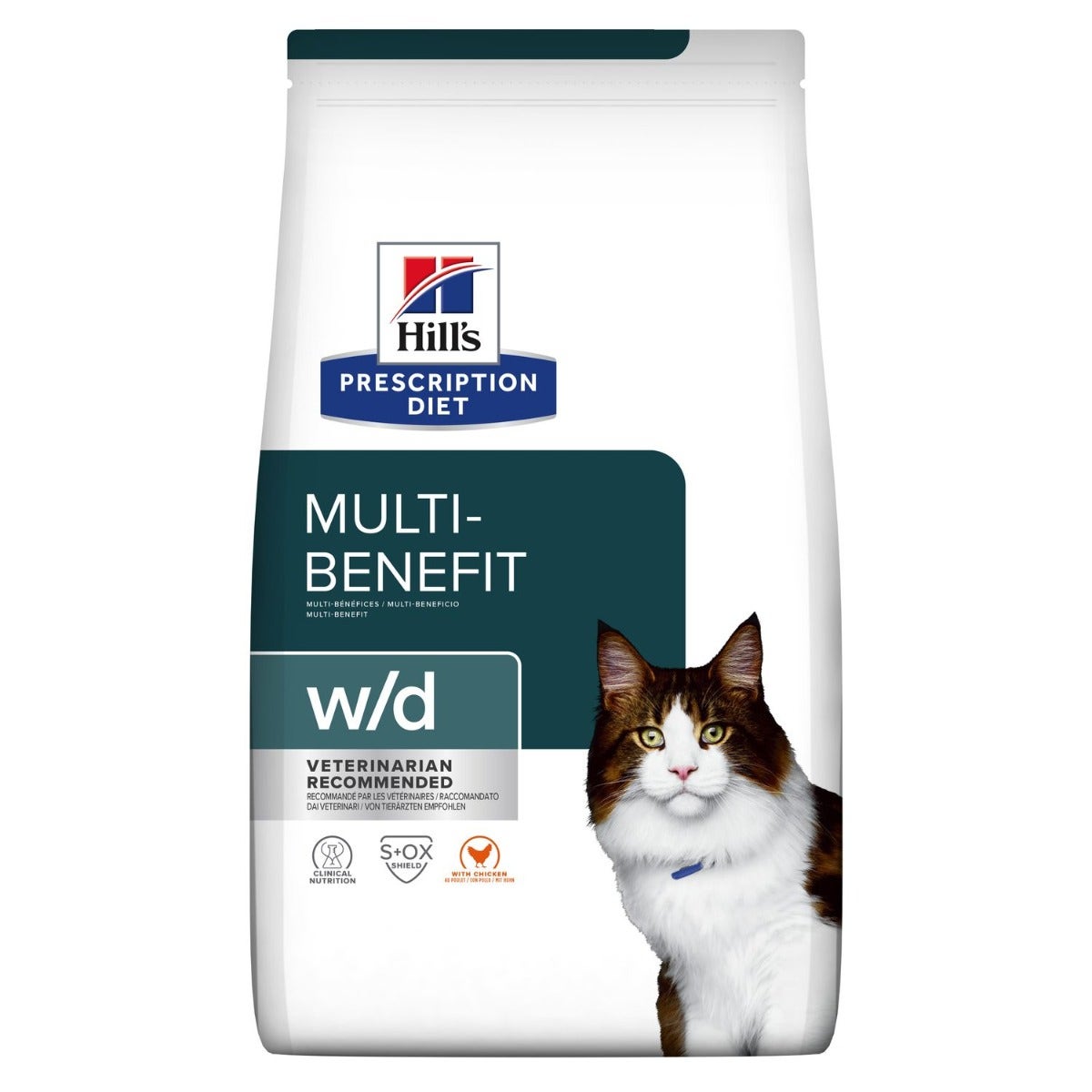 Hill's Prescription Diet W/D Multi Benefit Croquetas De Pollo Para Gatos Bolsa 1,5kg-1