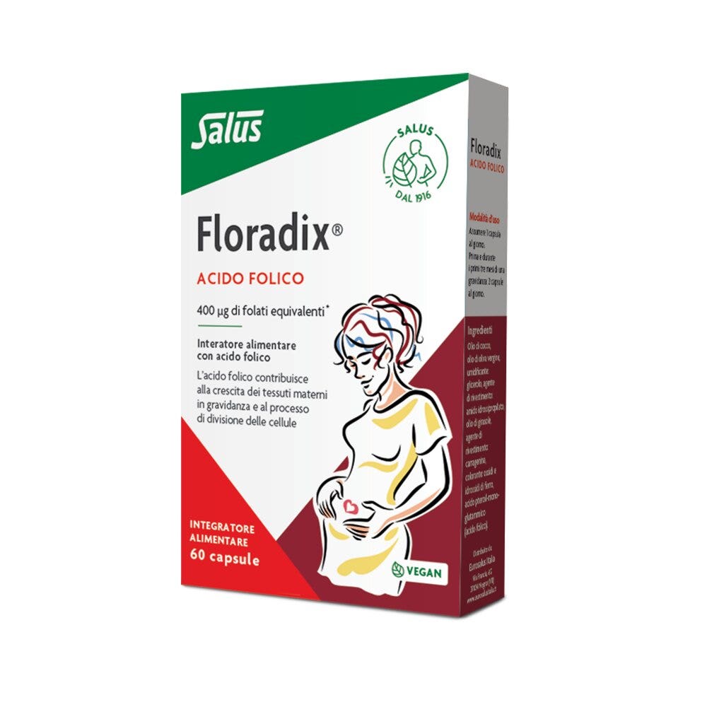 Salus Floradix Ácido Fólico 60 Cápsulas-3
