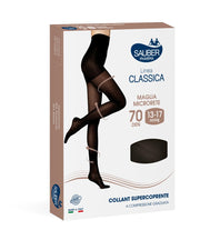 Sauber Línea Clásica 70 denier, medias superopacas, color negro