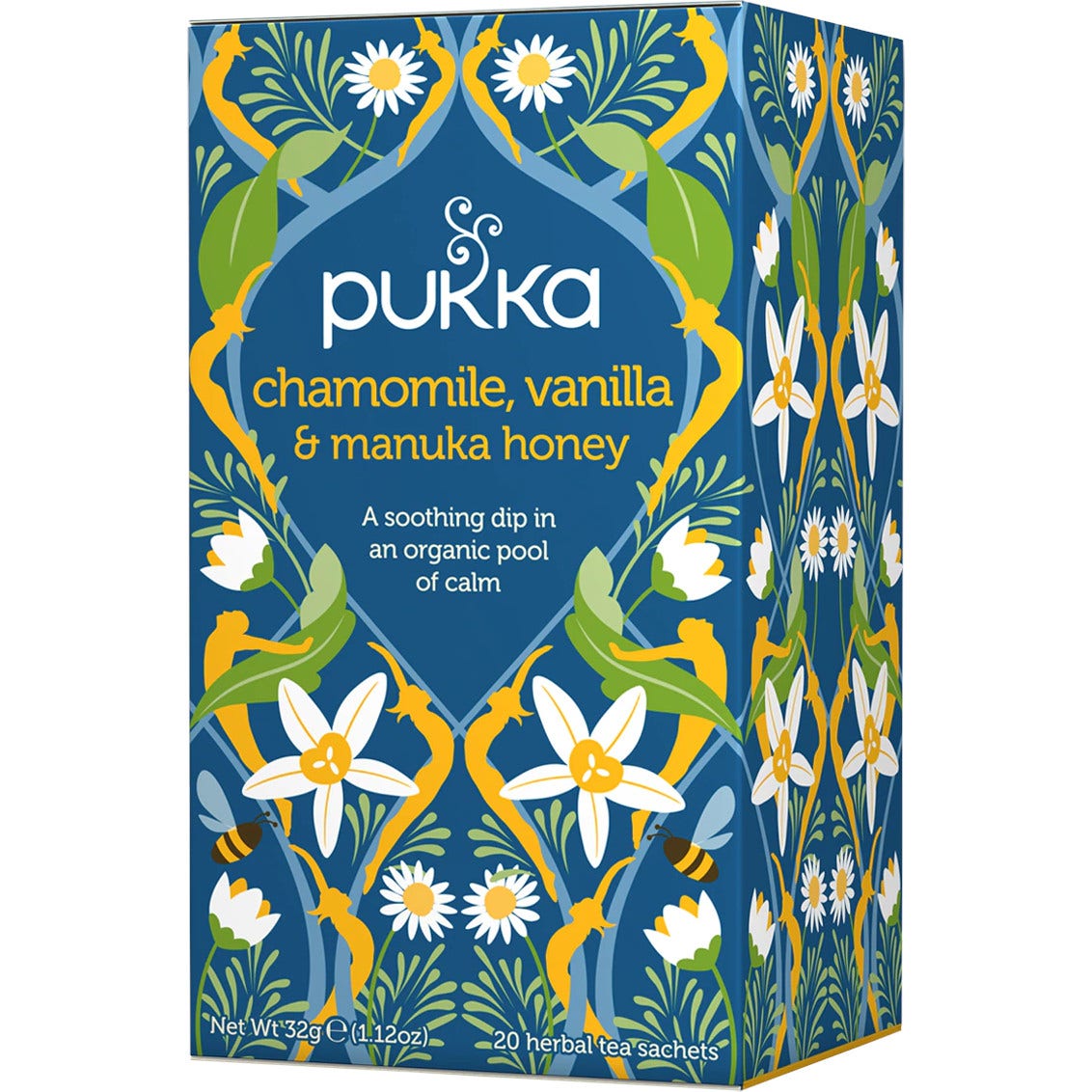 Pukka Té De Hierbas Manzanilla Vainilla Y Miel De Manuka 20 Filtros-1