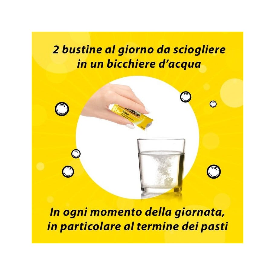 Citrosodina Effervescente Integratore Alimentare Digestivo con Calcio al Limone 20 Bustine-26