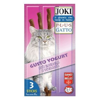 Joki Plus Stick Con Yogur Gatos Adultos 3x5g-1