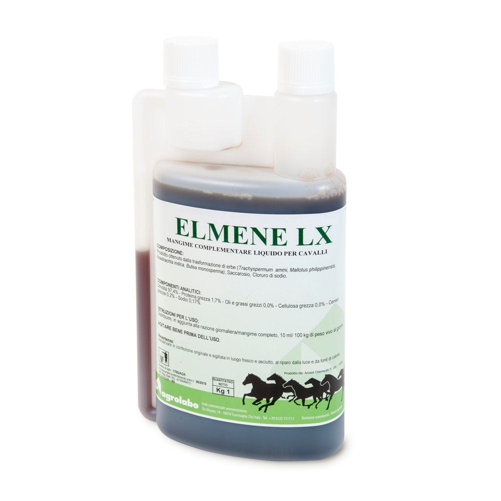 Agrolabo Elmene Lx Pienso Complementario Líquido Para Caballos 1Kg-1