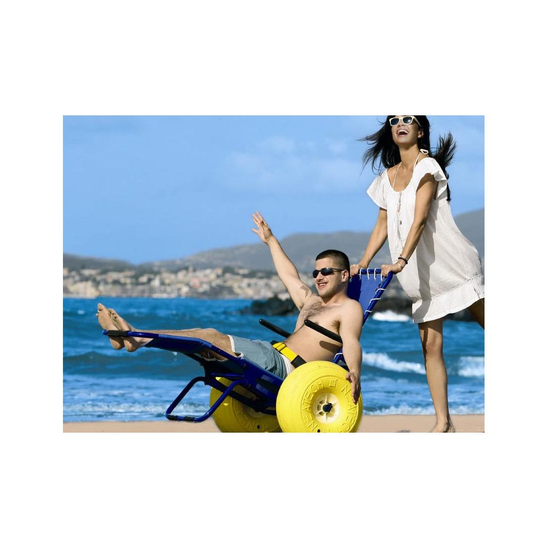 Neatech Job Silla de ruedas Silla de mar para personas con discapacidad-2