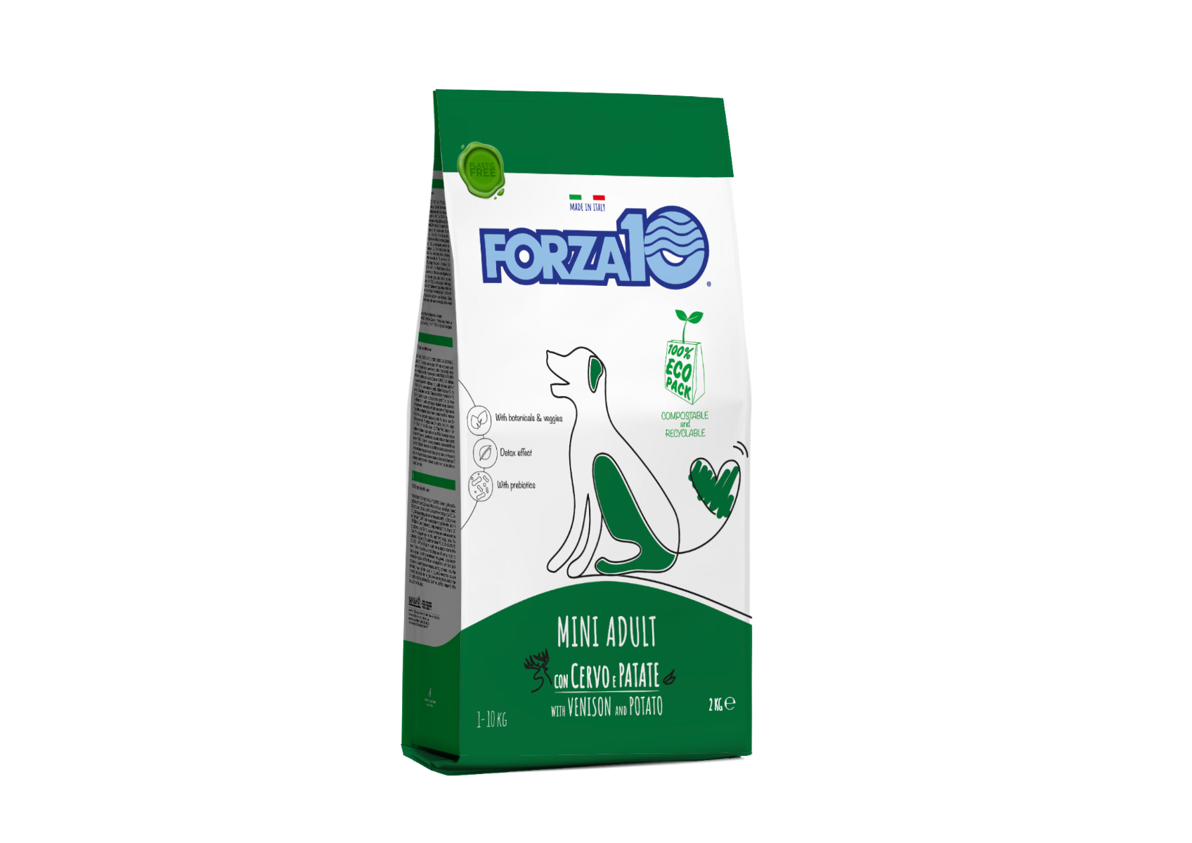 Forza10 Adult Mantenimiento Croquetas de Ciervo con Patatas para Perros Adultos de Razas Pequeñas Bolsa 2kg-2