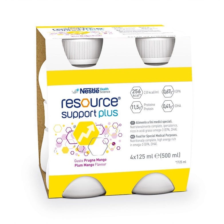 Resource Support Plus Ciruela / Mango 4 Botellas 125ml-1