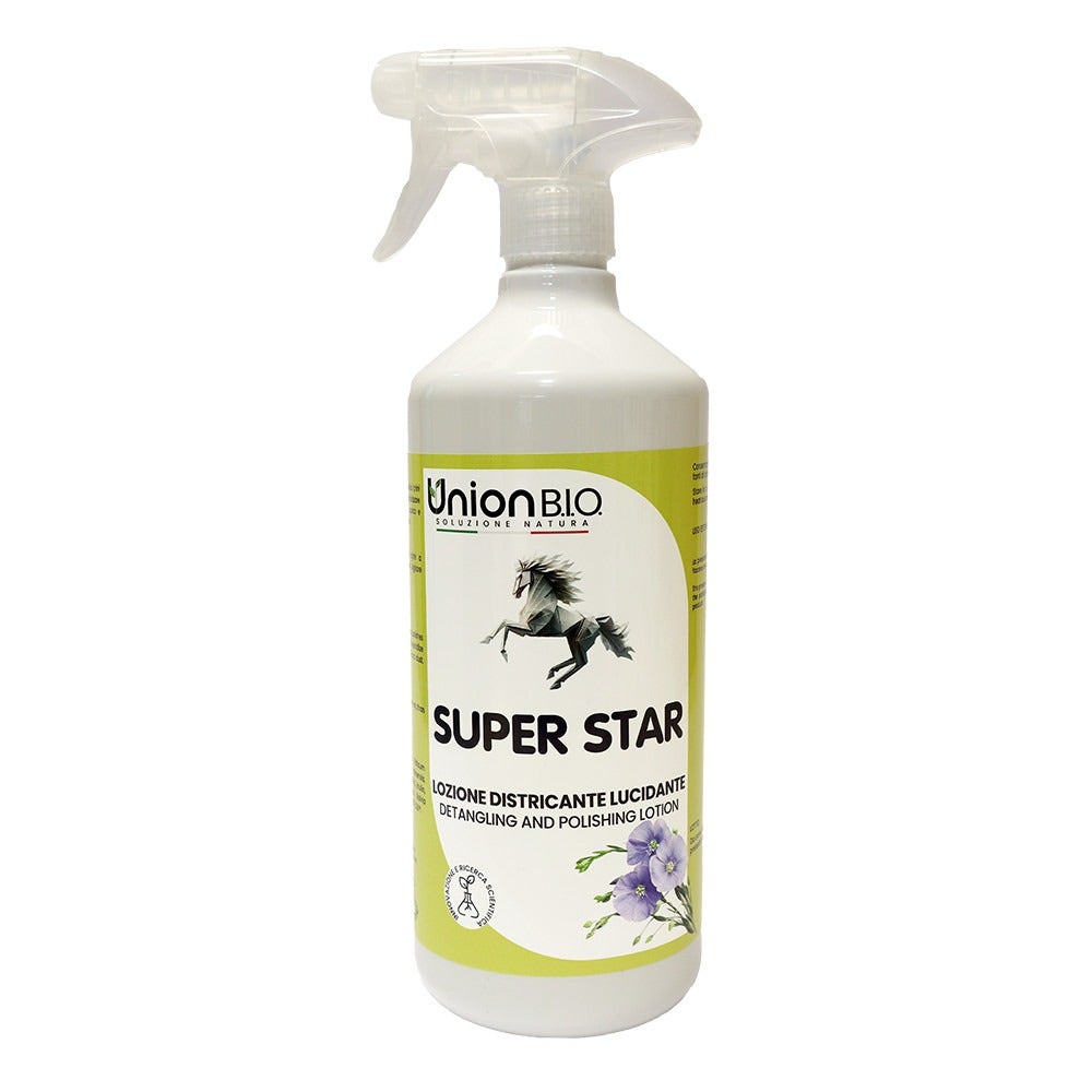 Super Star locion abrillantadora y desenredante para caballos 1 litro-3