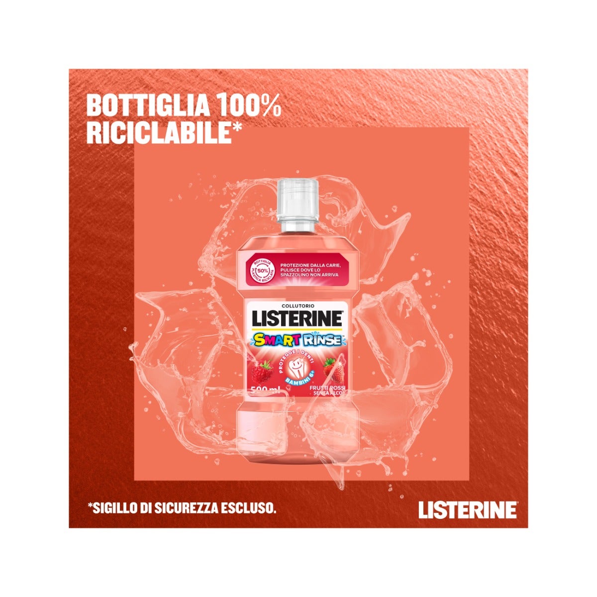 Listerine Colutorio Smart Rinse 500ml-19