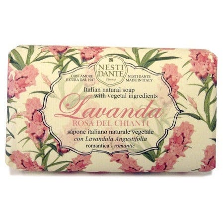 Jabón de plantas de lavanda rosa Nesti Dante de Chianti 150g-2