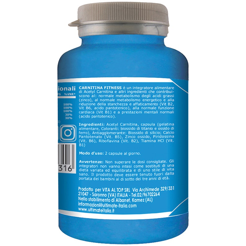 Ultimate Carnitine Fitness 120 Cápsulas-4