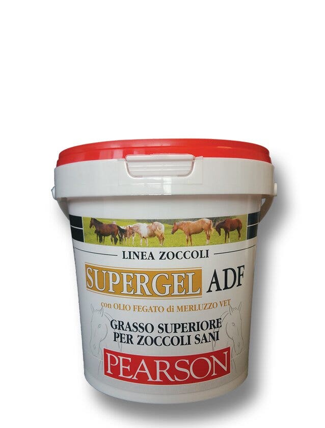 Guglielmo Pearson Supergel ADF Aceite de hígado de bacalao amarillo graso superior para pezuñas equinas 1 kg-1