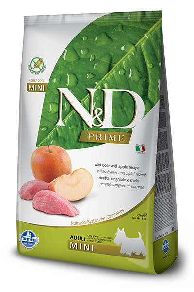 Farmina N&D Prime Jabalí Y Manzana Perros Adultos Tamaño Mini Bolsa 2,5kg-1