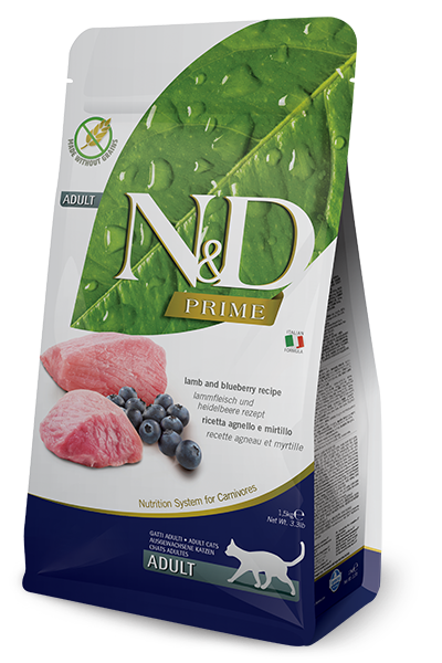 Farmina N&D Prime Cordero Y Arándano Gatos Adultos Bolsa 1,5kg-2