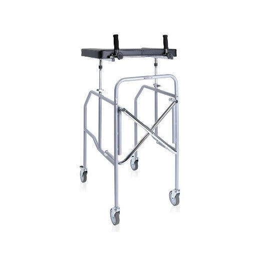 Andador Moretti Mopedia de acero pintado con soporte de mesa antibronquial-1