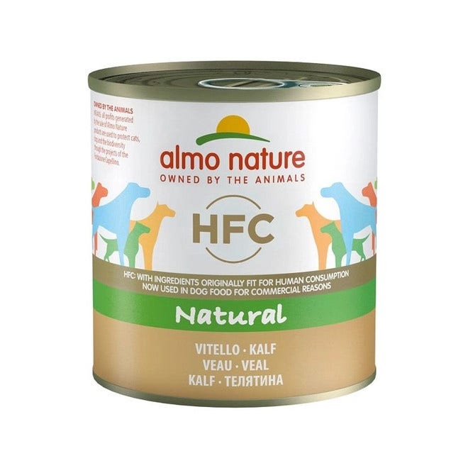 Almo Nature HFC Natural Becerro Comida Húmeda Para Perros Adultos 290g-1