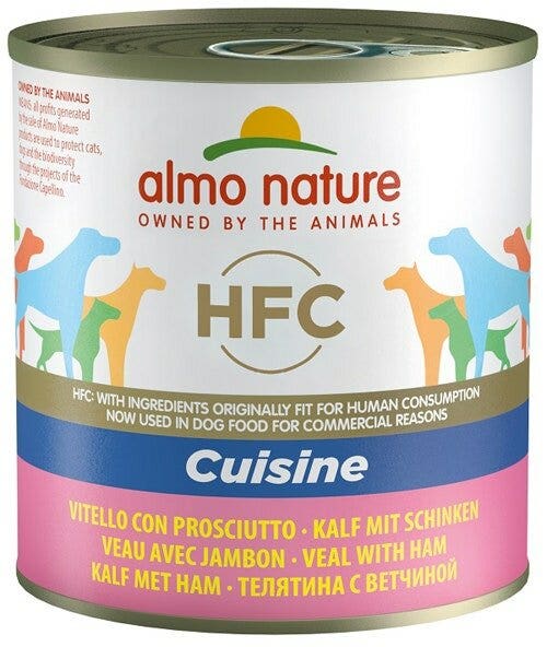 Almo Nature HFC Cuisine Comida Húmeda Ternera Con Jamón Para Perros Adultos Lata 290g-2