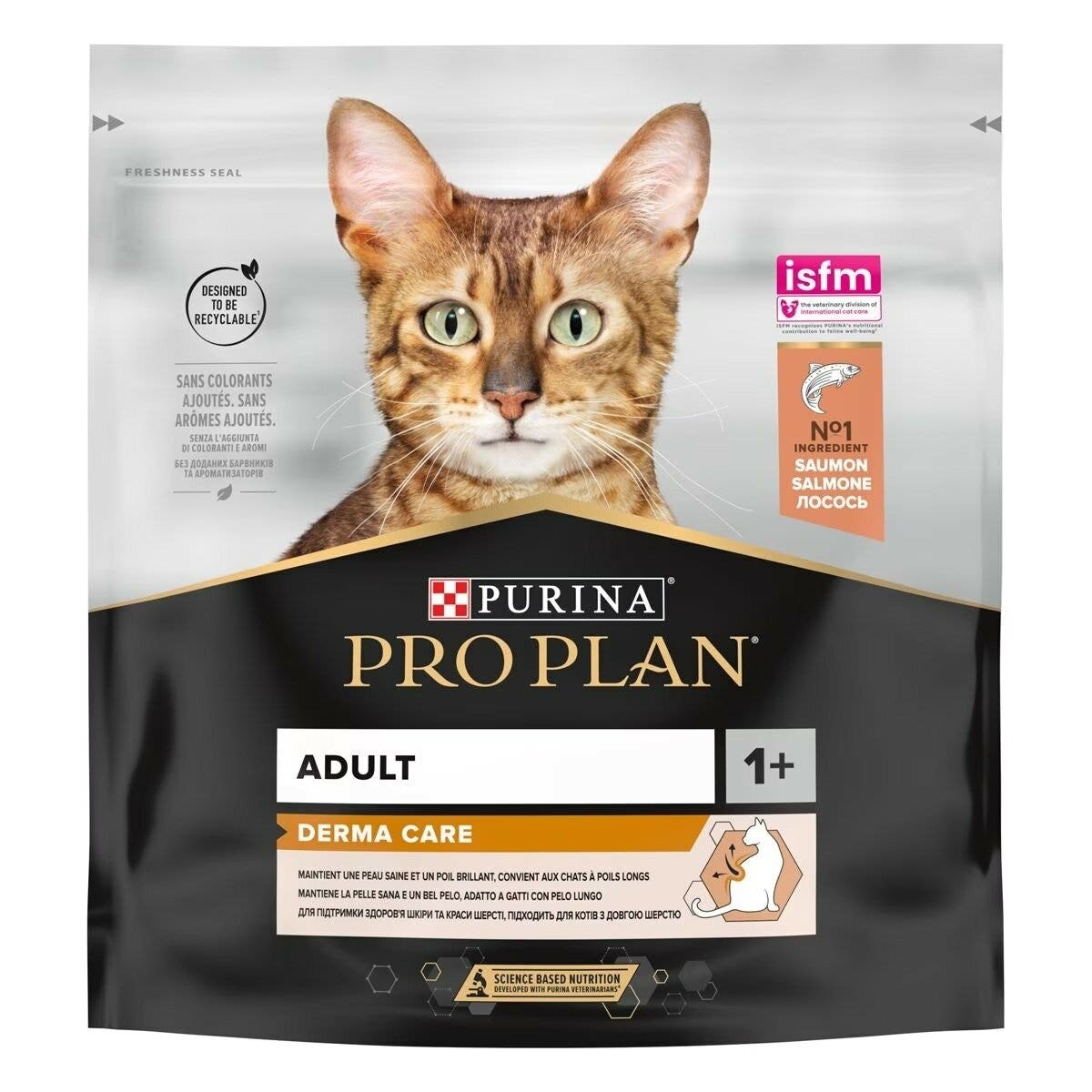 Purina Pro Plan Adult 1+ Derma Care Pienso Seco con Salmón para Gatos Adultos Sobre 400 g-2