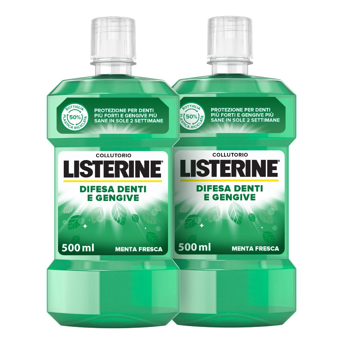 Listerine Defensa Dientes Y Encías Enjuague Bucal 2x500ml-10