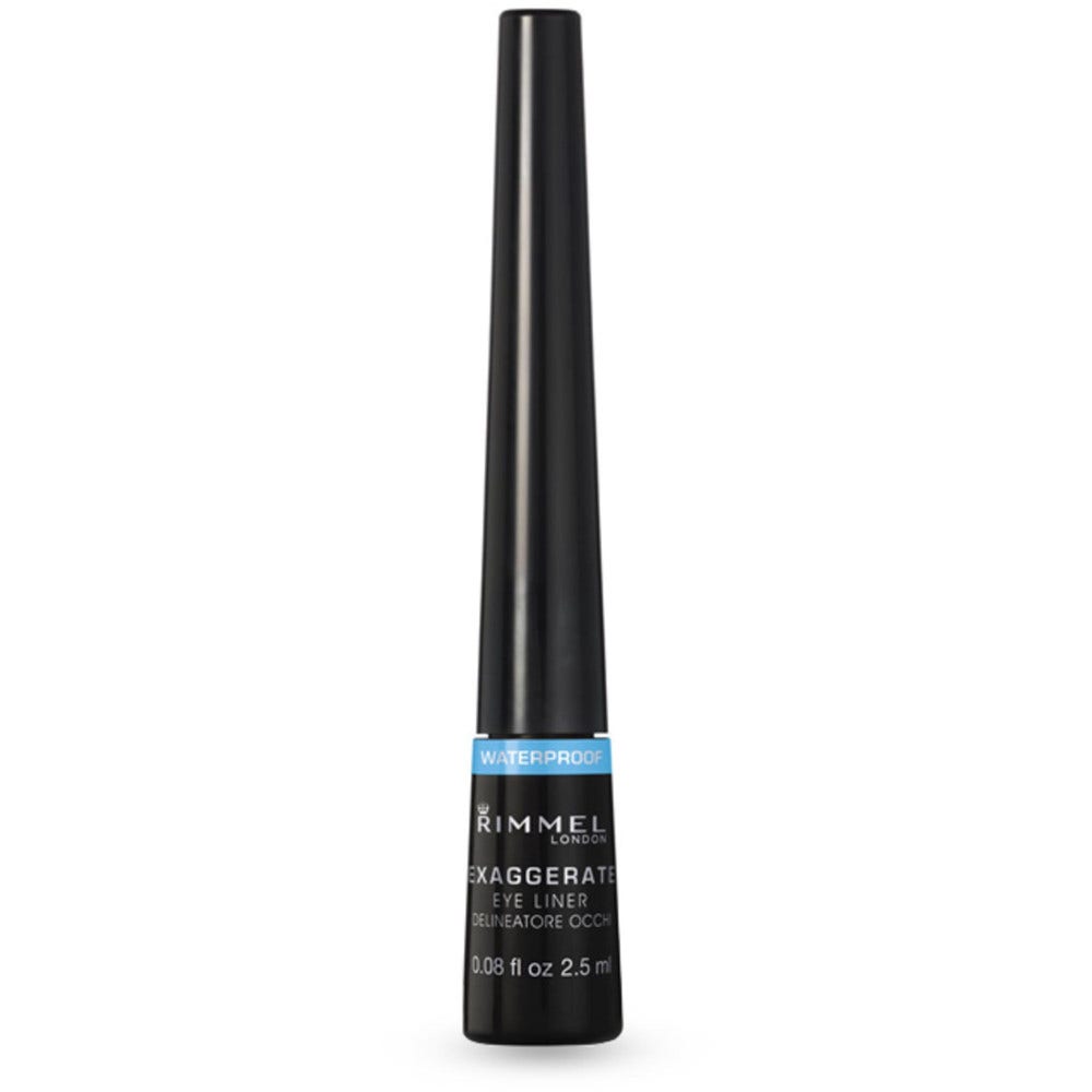 Rimmel Delineador de Ojos Exagerar Líquido Impermeable 003 Negro 2,5ml-1