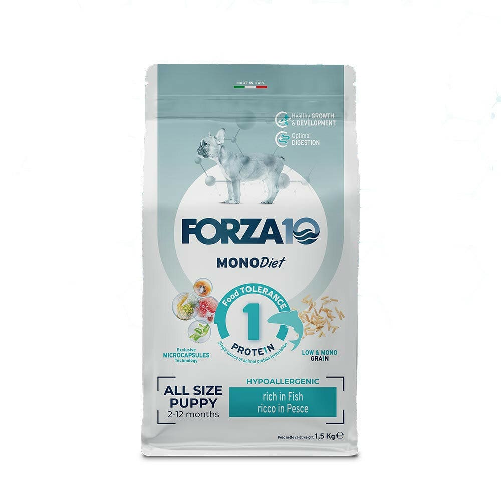 Forza10 Puppy Junior Diet Croquetas de Pescado para Cachorros Bolsa 1,5kg-1