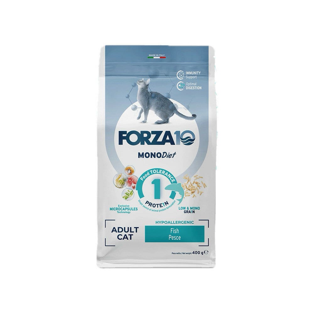 Forza10 Croquetas de Pescado Dietética Regular para Gatos Adultos Bolsa 400g-1