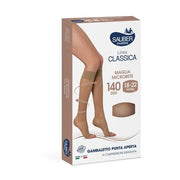 Sauber Línea Clásica 140 denier, medias cortas de punta abierta, tejido de malla micro