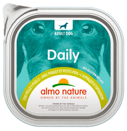 Almo Nature Daily Comida Húmeda Menu Pollo / Guisantes Para Perros Adultos Bandeja 100g-2