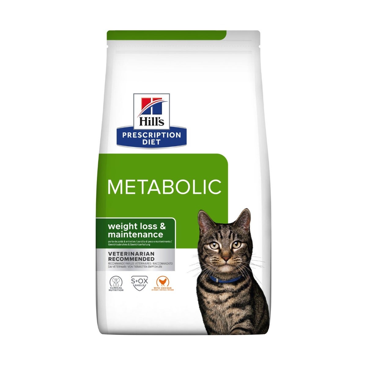 Hill's Prescription Diet Metabolic Croquetas De Pollo Para Gatos Bolsa 1,5kg-2