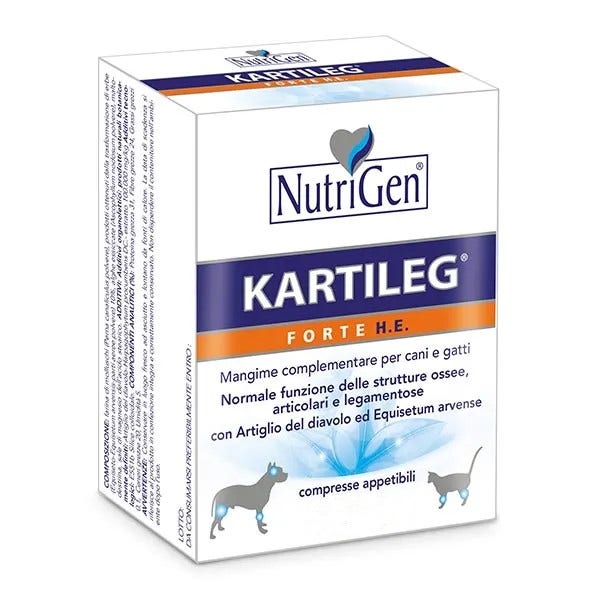 Nutrigen Kartileg Forte He Alimento complementario para las articulaciones Perros/Gatos 120 Comprimidos-1