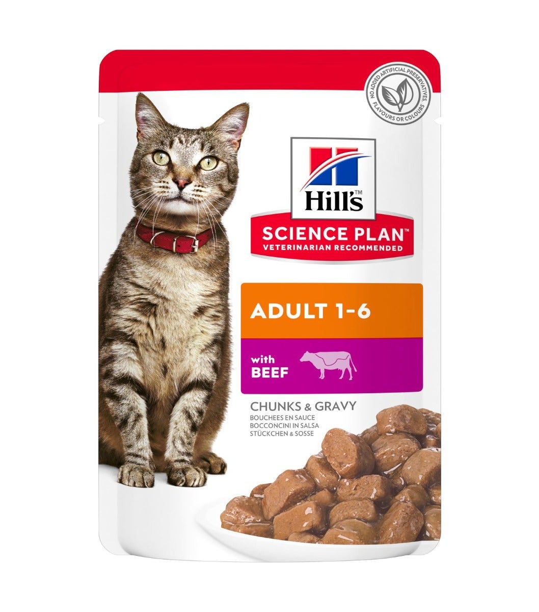 HILL'S SCIENCE PLAN Trozos De Ternera Para Gatos Adultos Sobre 85g-3