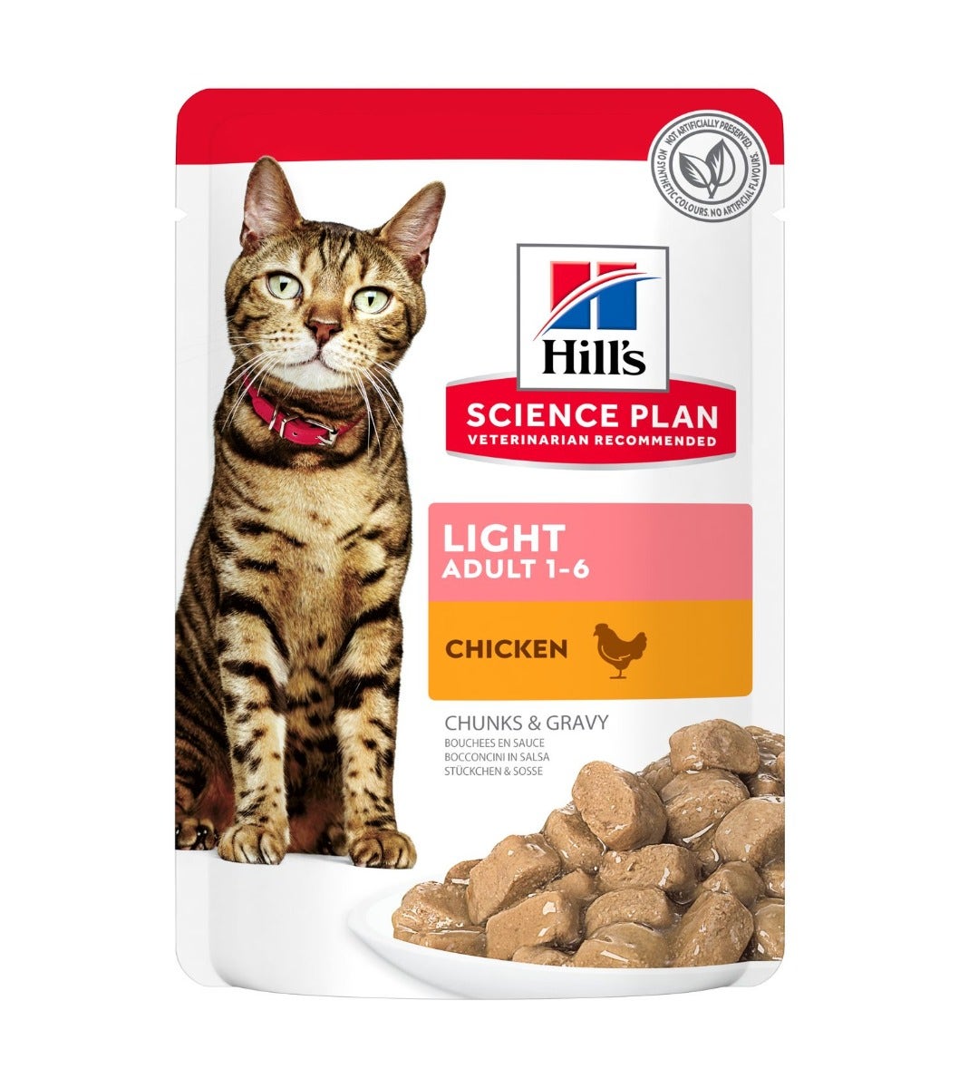Hill's Science Plan Light Nuggets de pollo para gatos adultos 85 g-2