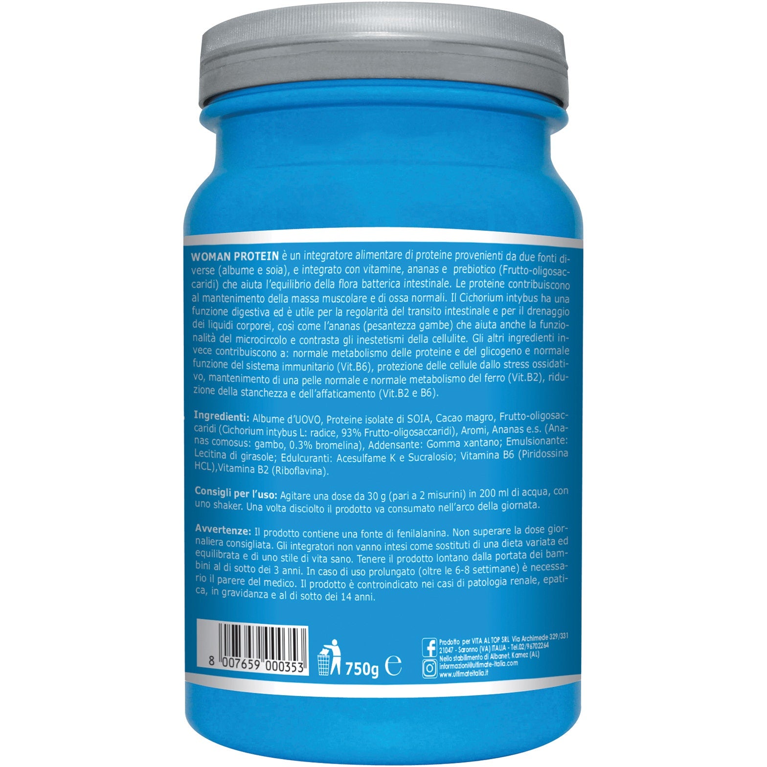 Ultimate Woman Proteína Cacao 750g-4