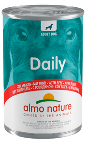Almo Nature Daily Comida Húmeda Menu Carne de Ternera para Perros Adultos Lata 400g-2