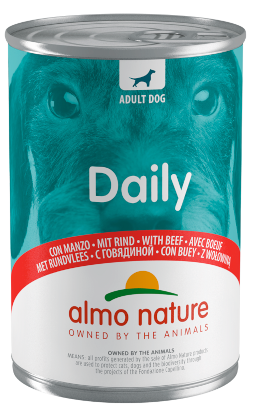 Almo Nature Daily Comida Húmeda Menu Carne de Ternera para Perros Adultos Lata 400g-2