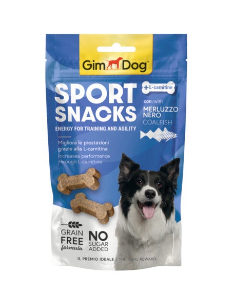 GimDog Sport Snacks con Bacalao 60g-1