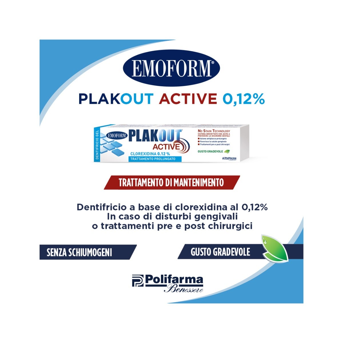 Pasta de dientes activa Plakout 0,12%-2