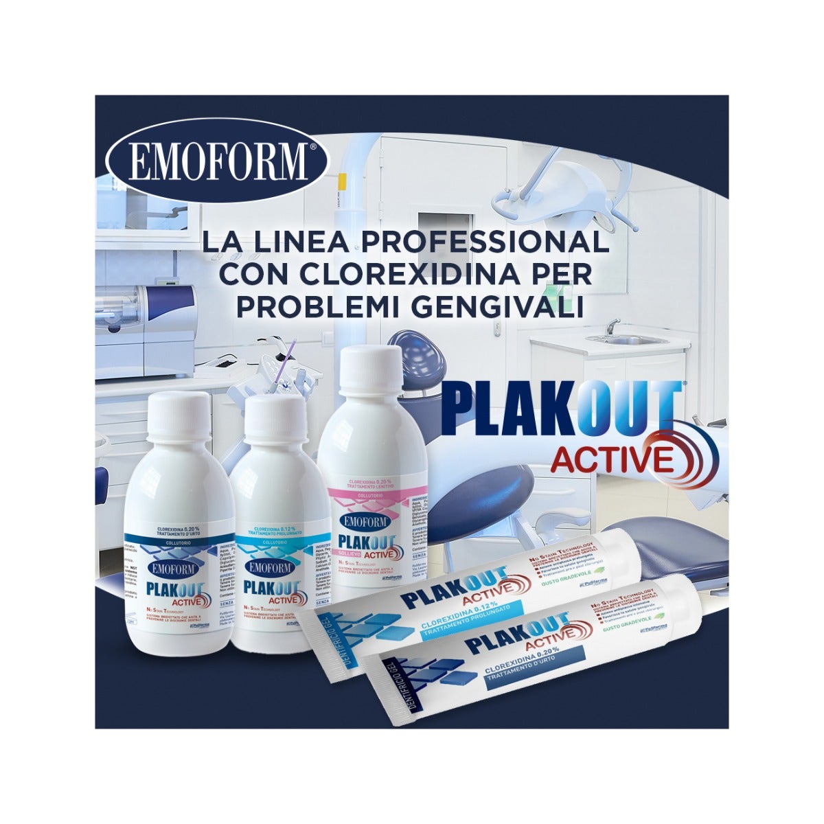 Pasta de dientes activa Plakout 0,12%-5