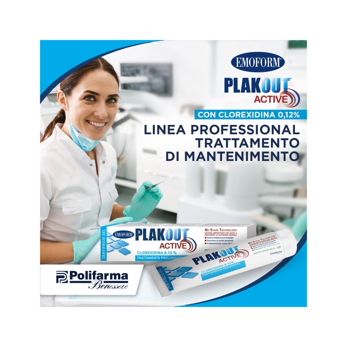 Pasta de dientes activa Plakout 0,12%-4