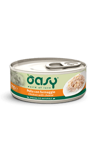 Oasy Wet Cat Pollo con Queso Comida Húmeda para Gatos Adultos 70g-1
