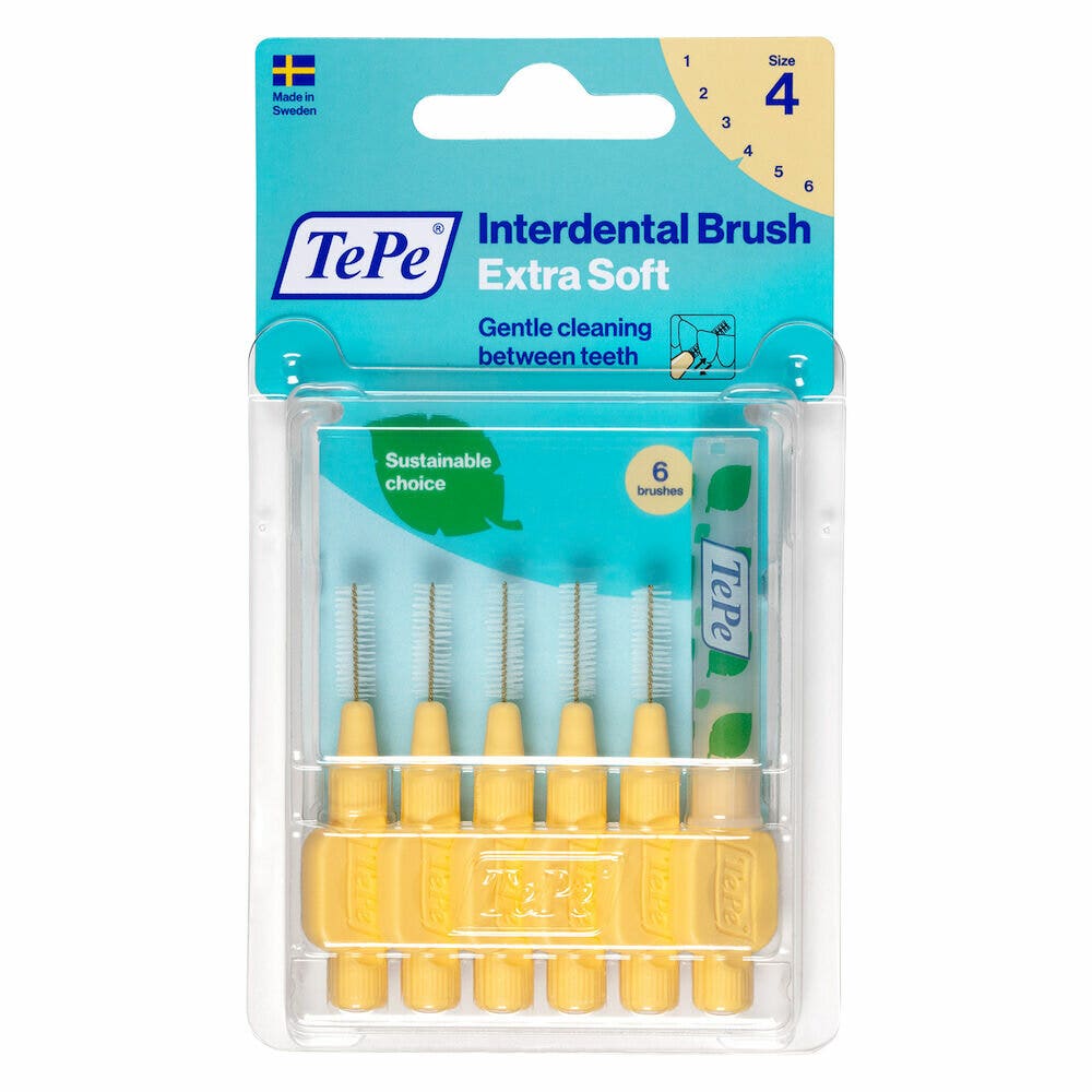 Pincel Tepe Extra Suave ISO 4 Amarillo 6 Piezas-1